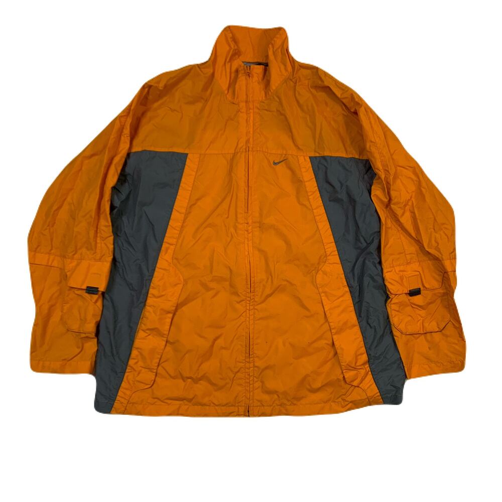 Y2K Nike Orange Utility Structured Windbreakers Lightweight Large